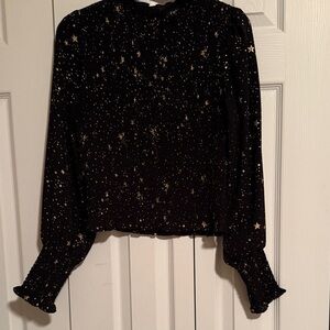 Black Starry Women's Top